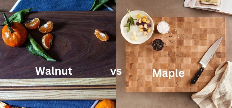 Walnut vs maple cutting board