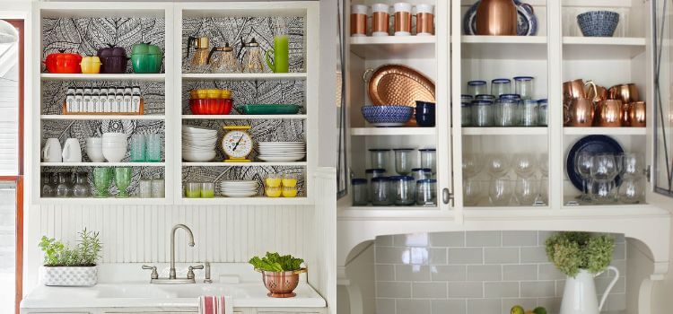 How to Decorate Glass Cabinets in Kitchen